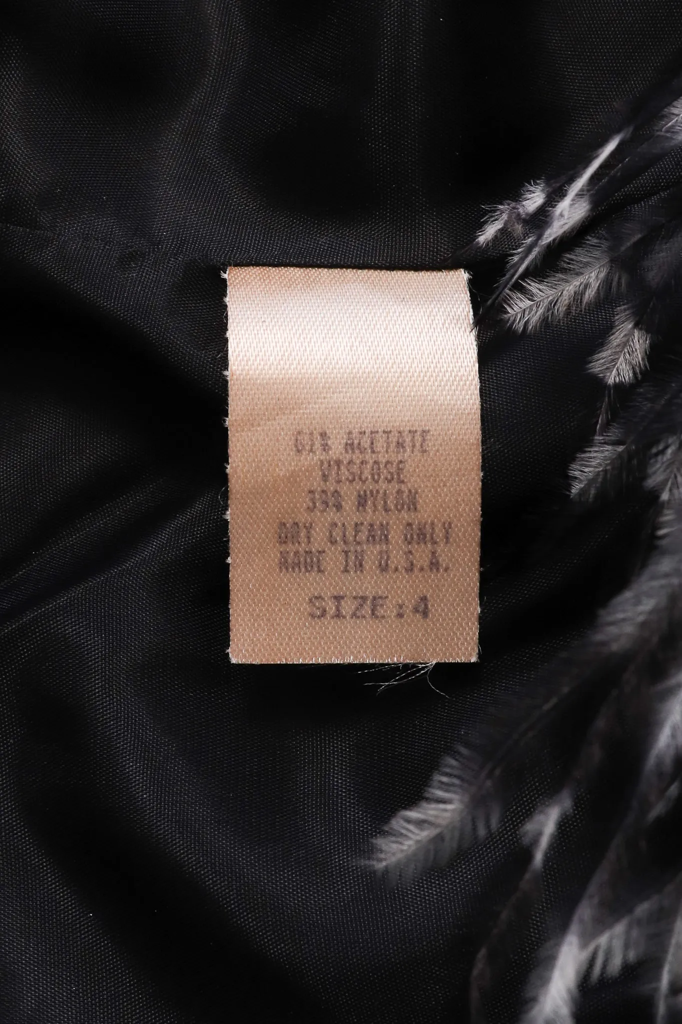 Velvet Ostrich Feather Jacket