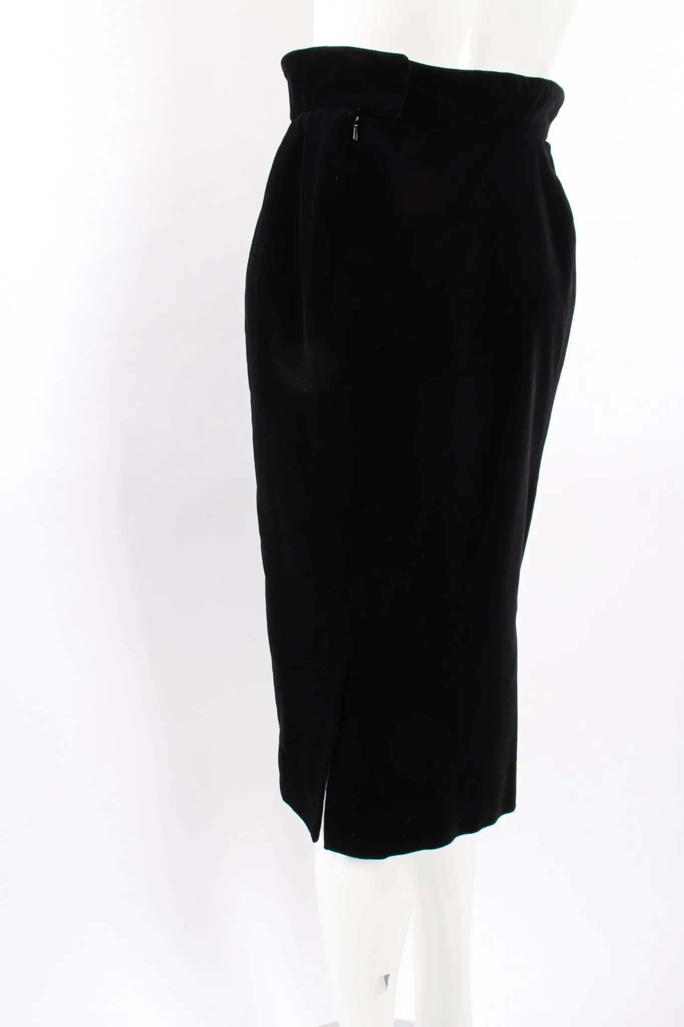 Velvet Yoke Cinch Skirt