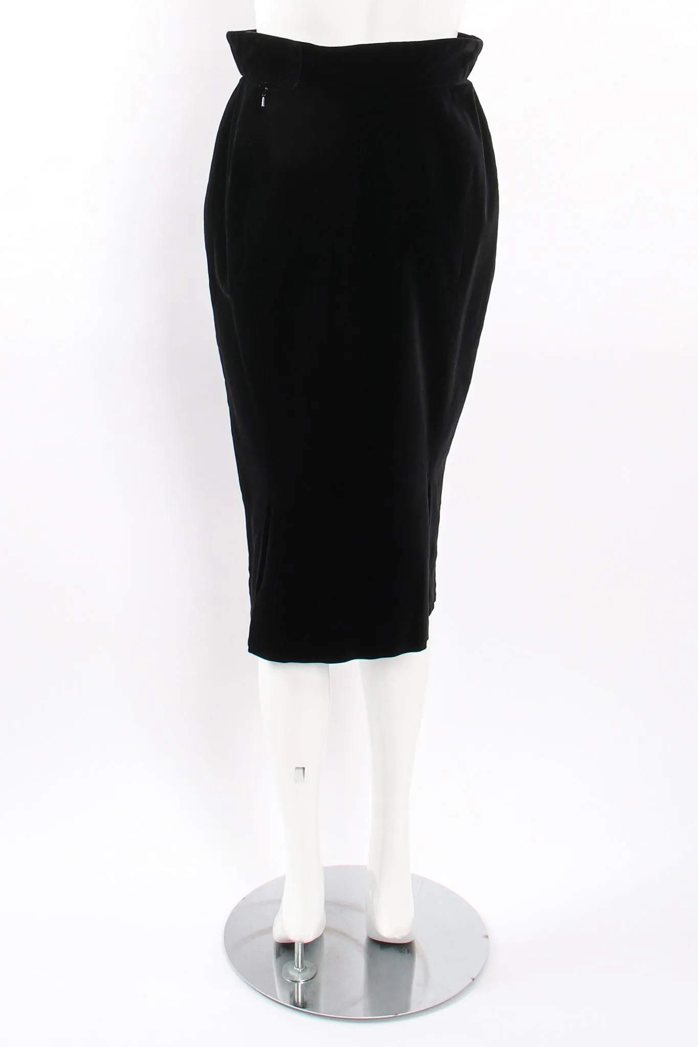 Velvet Yoke Cinch Skirt