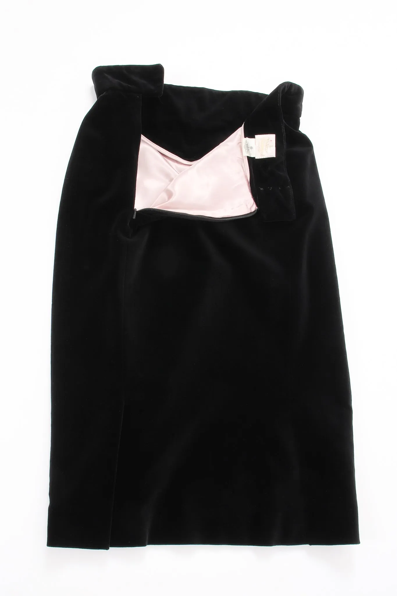 Velvet Yoke Cinch Skirt