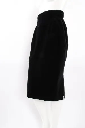 Velvet Yoke Cinch Skirt