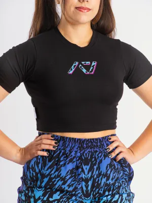Violet Tiger Greatness Women's Non Bar Grip Crop