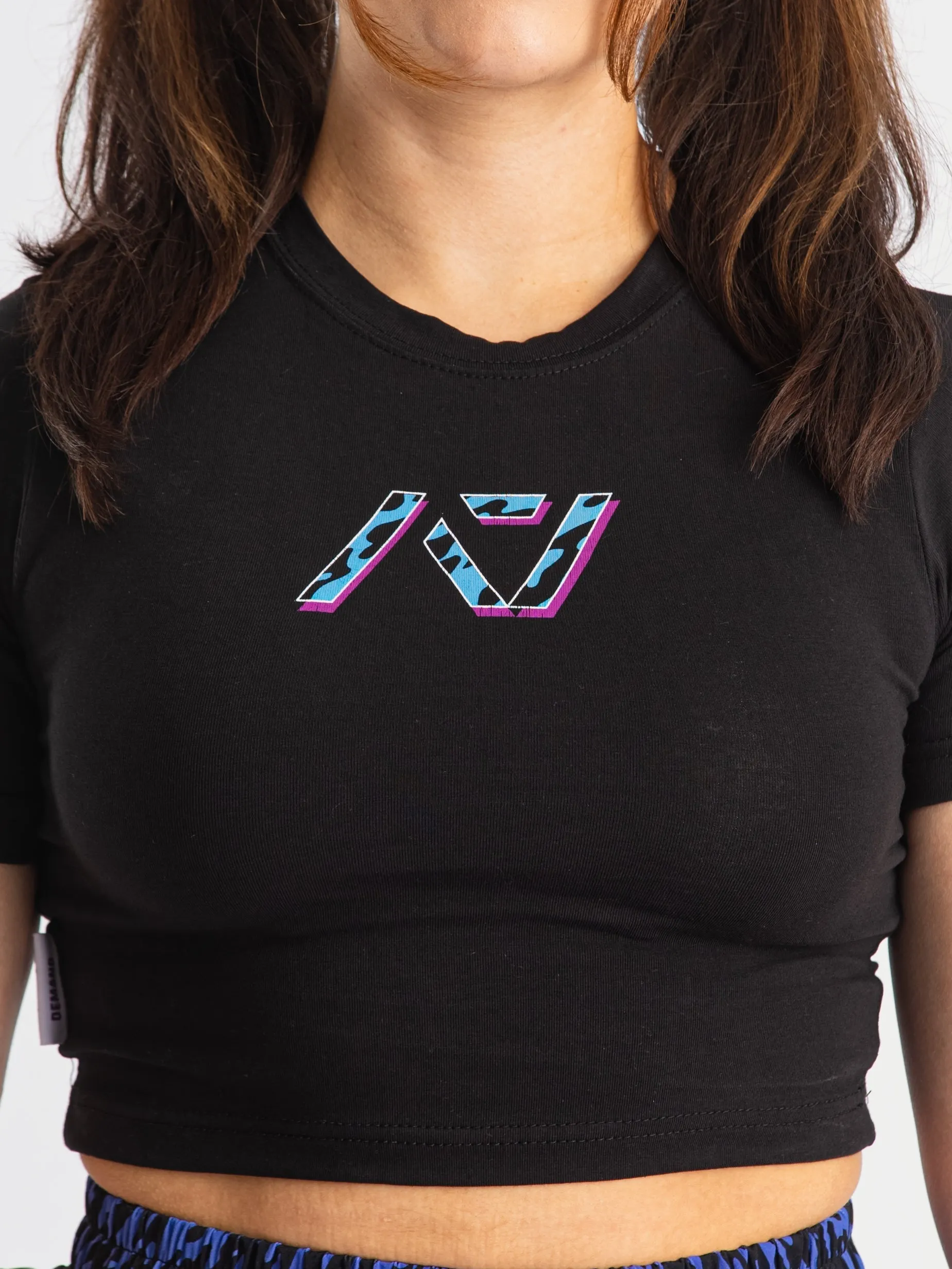 Violet Tiger Greatness Women's Non Bar Grip Crop