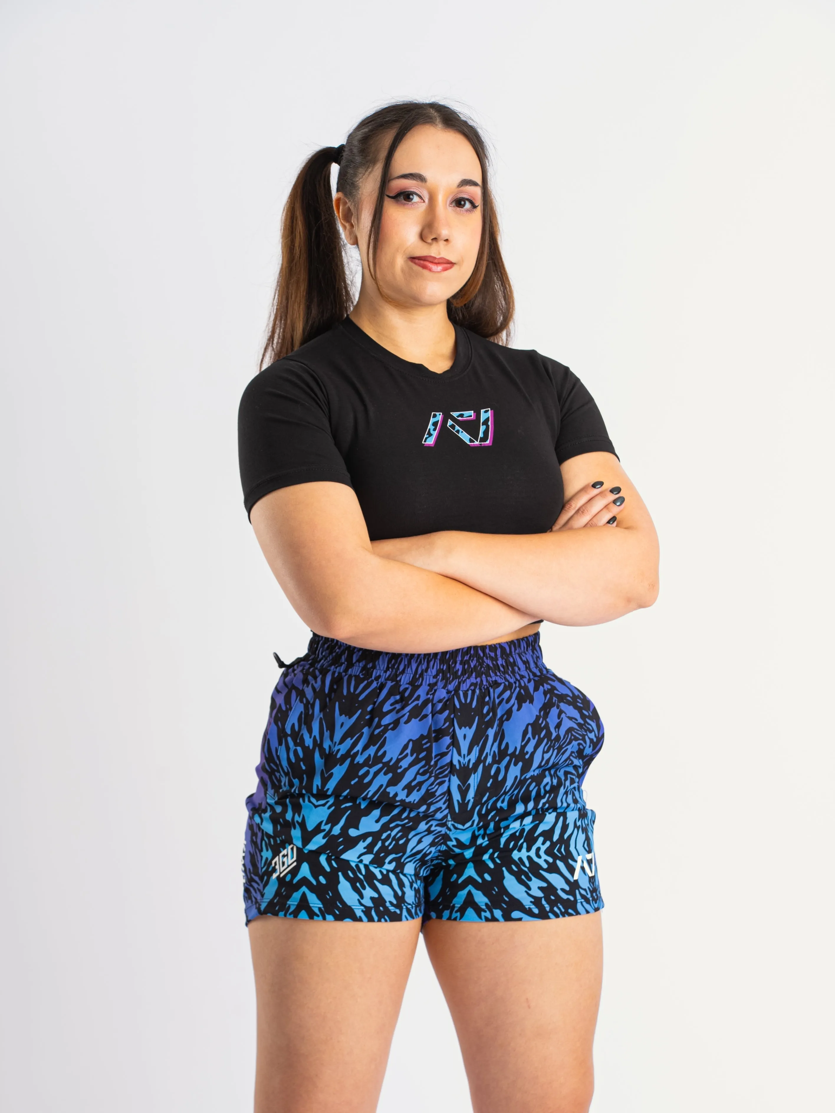 Violet Tiger Greatness Women's Non Bar Grip Crop