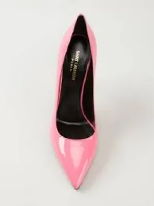 Vitello Vernice Soft Pale Pink Heels (YSL)