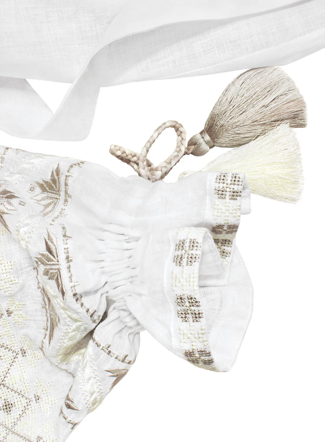 White Boho style Kaftan