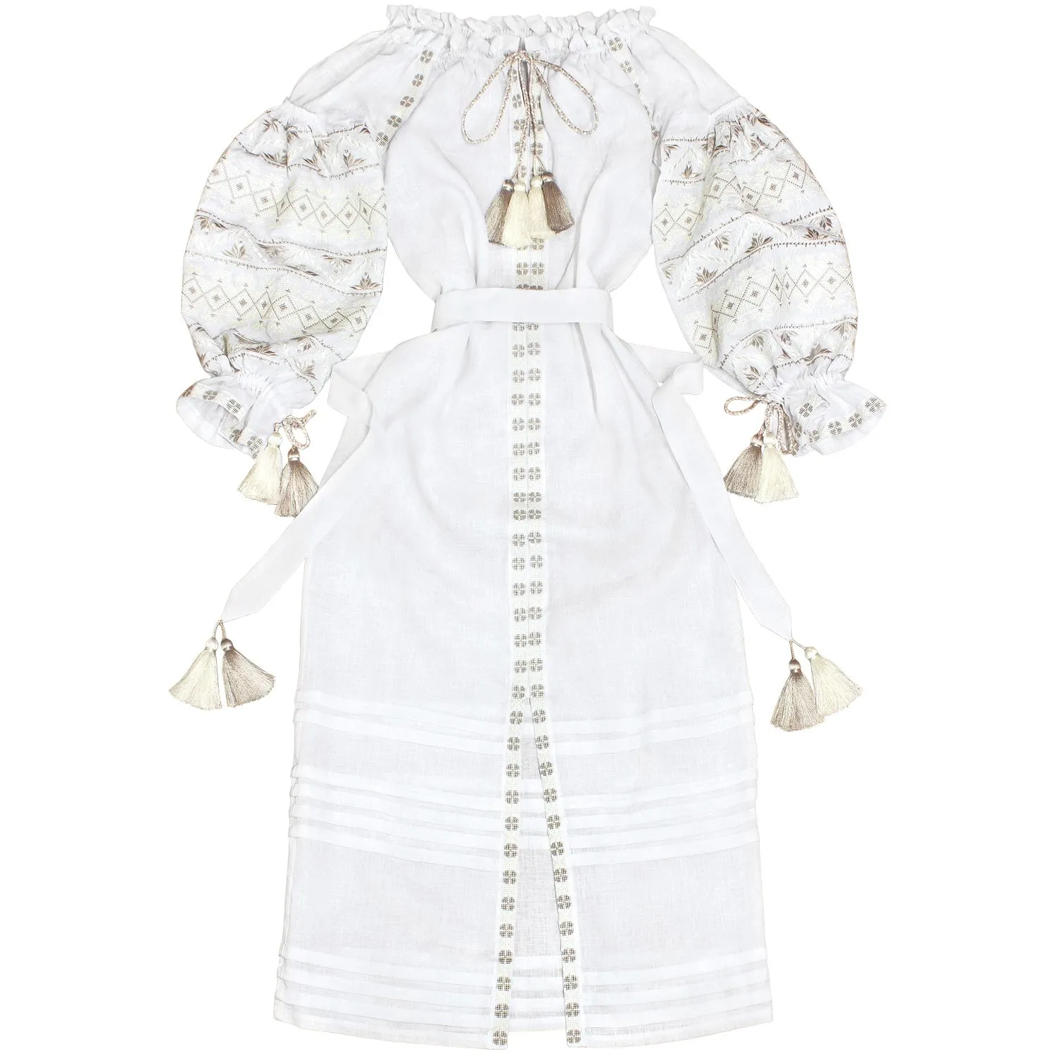 White Boho style Kaftan