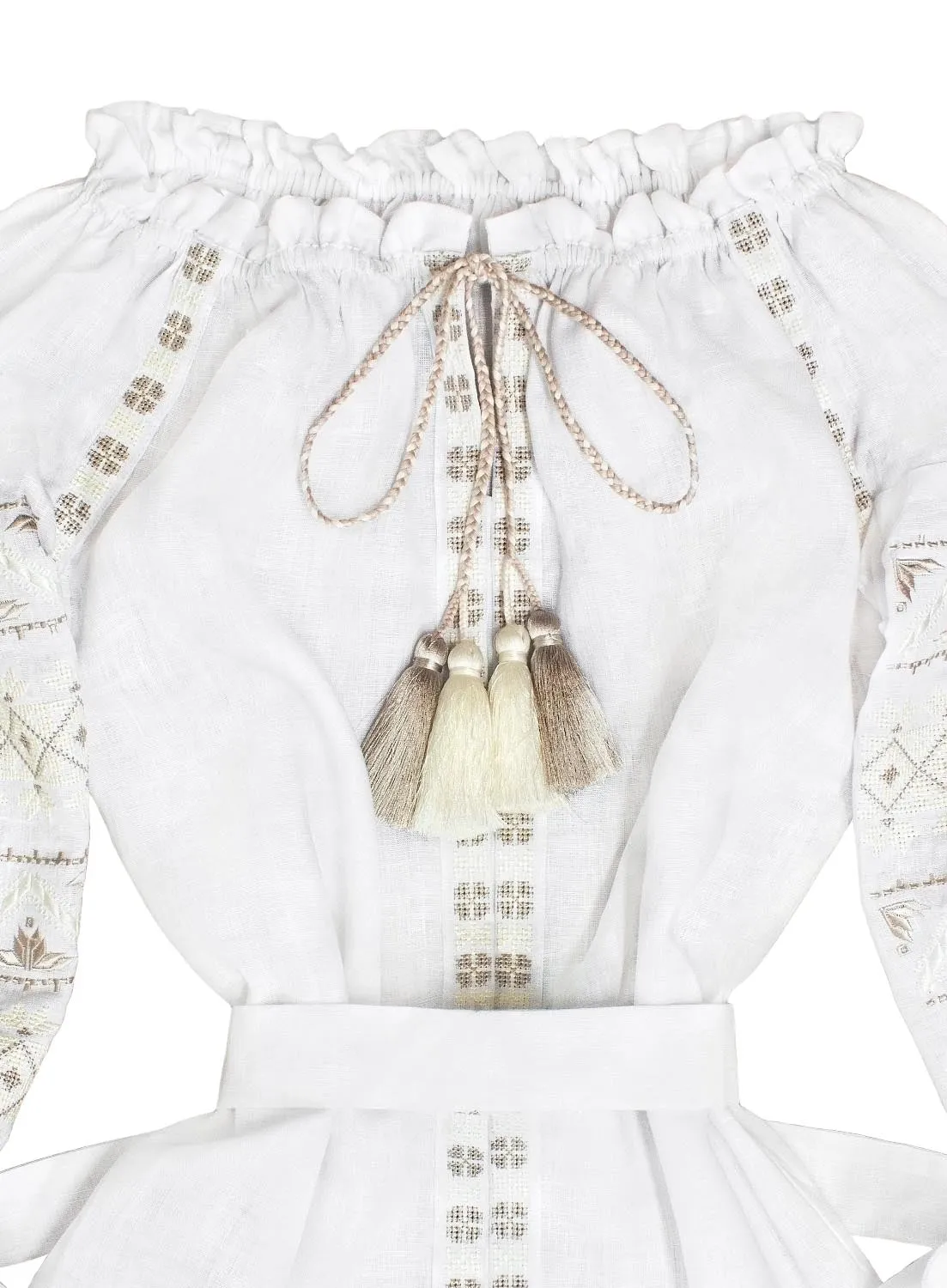 White Boho style Kaftan