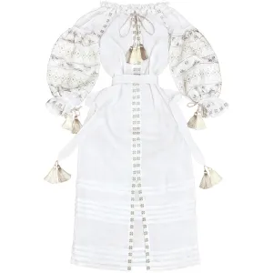 White Boho style Kaftan