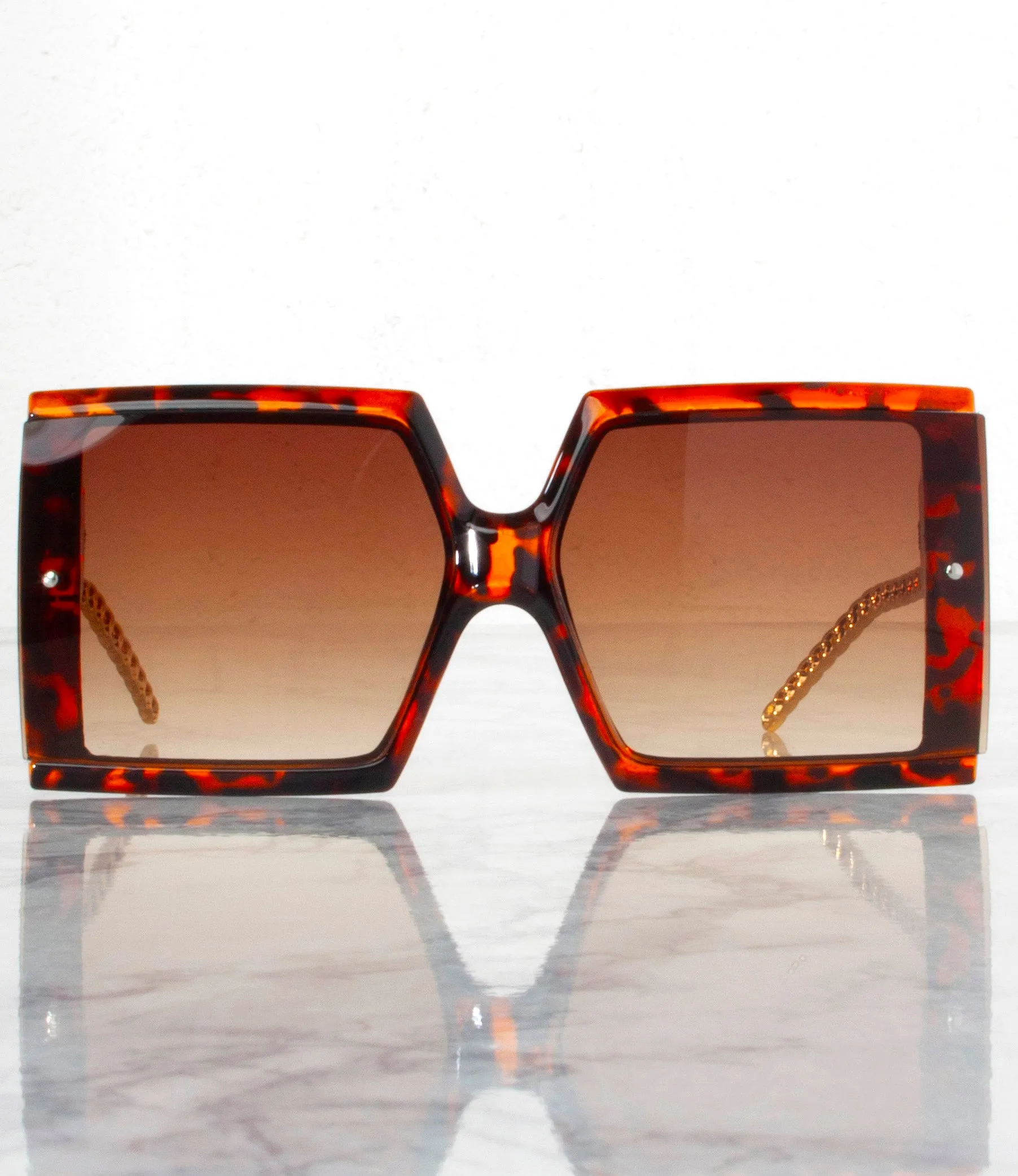 Wholesale Single Color Sunglasses - BV27303 - Tort - Pack of 6 - $2.75/piece