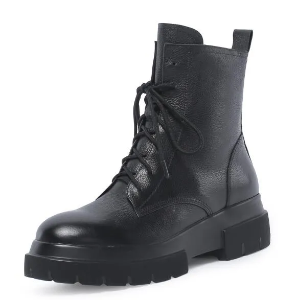 Women Genuine Leather Boots fashion Handmade autumn and winter Classic women's short boots warmshort boots plush shoes