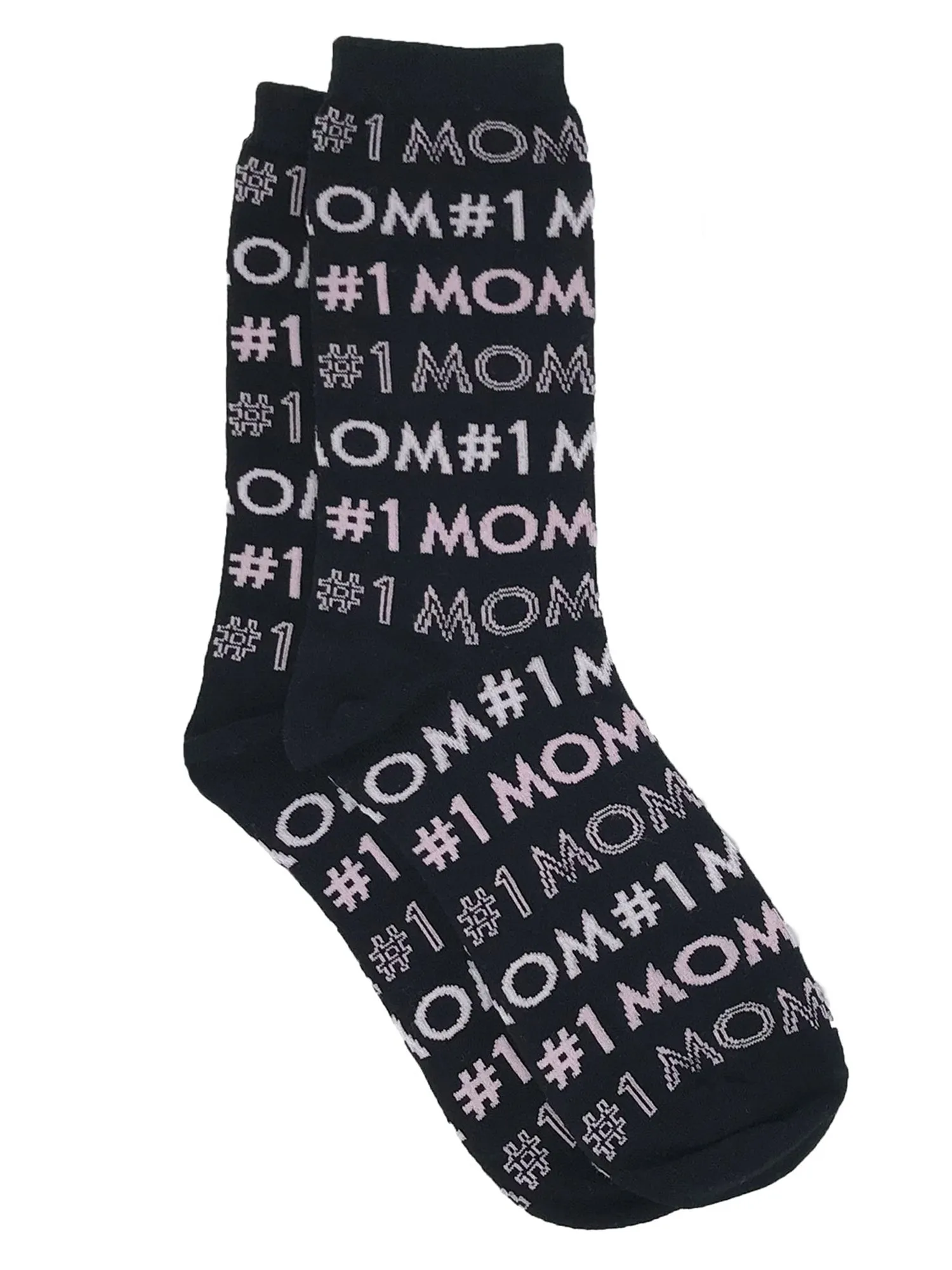 Women's #1 Mom Socks & Sushi Rolls All-Over Print Novelty Socks - 2-Pairs