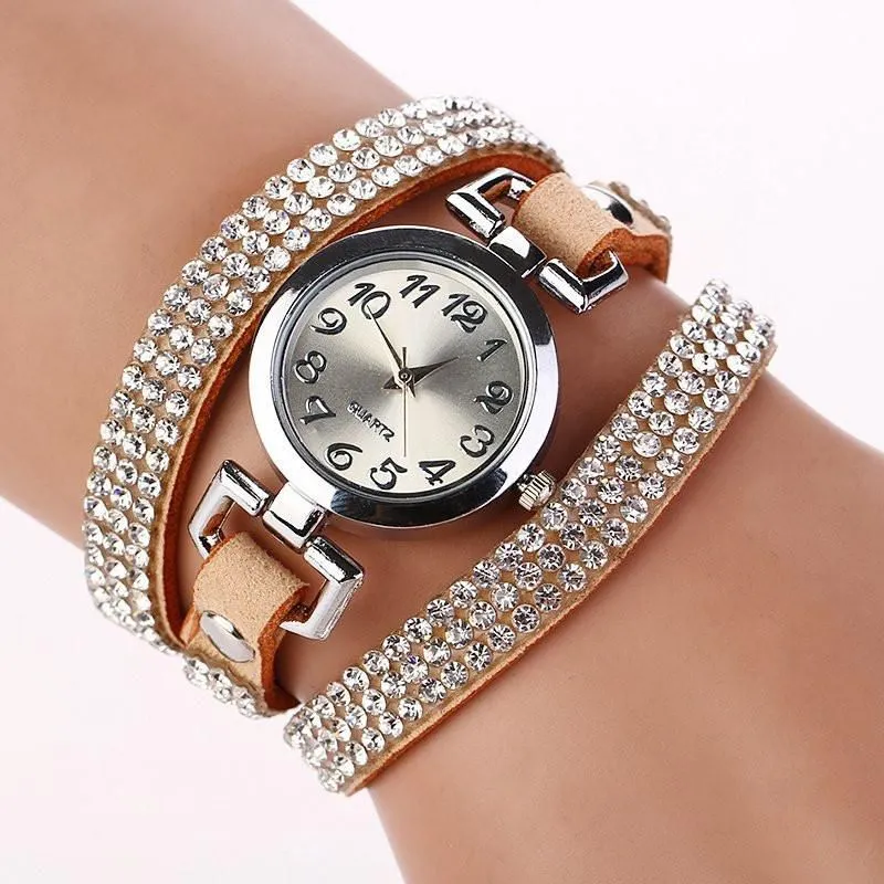 Women's Beautiful Rhinestone Bracelet Watch In 11 Colors!