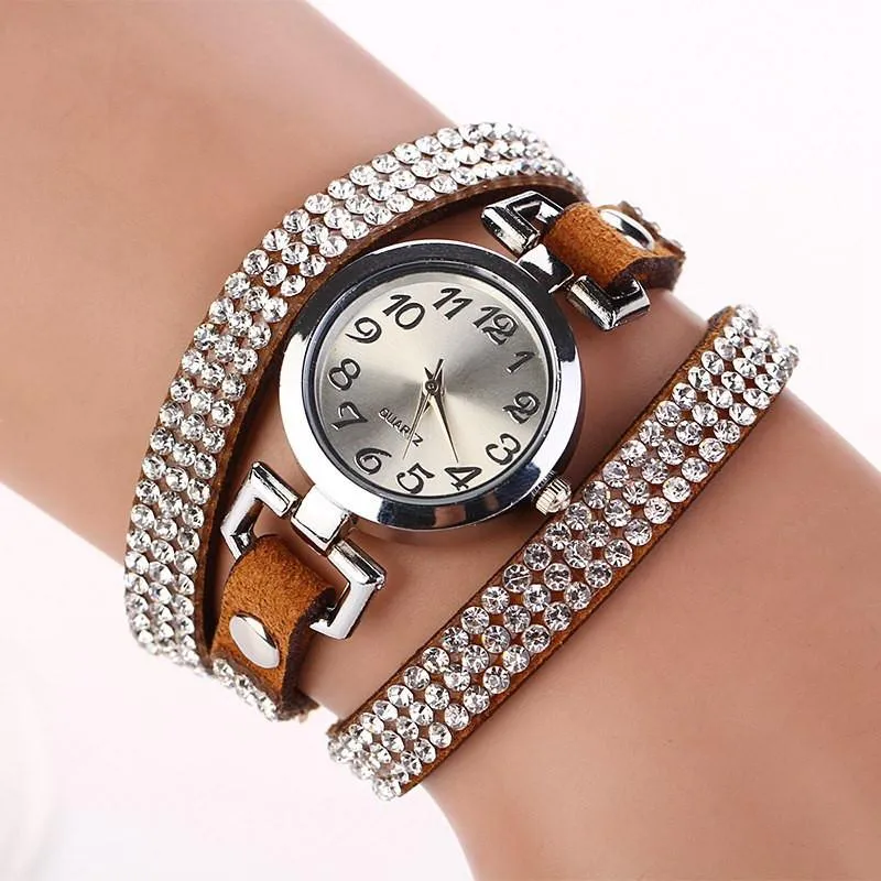 Women's Beautiful Rhinestone Bracelet Watch In 11 Colors!