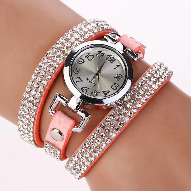 Women's Beautiful Rhinestone Bracelet Watch In 11 Colors!