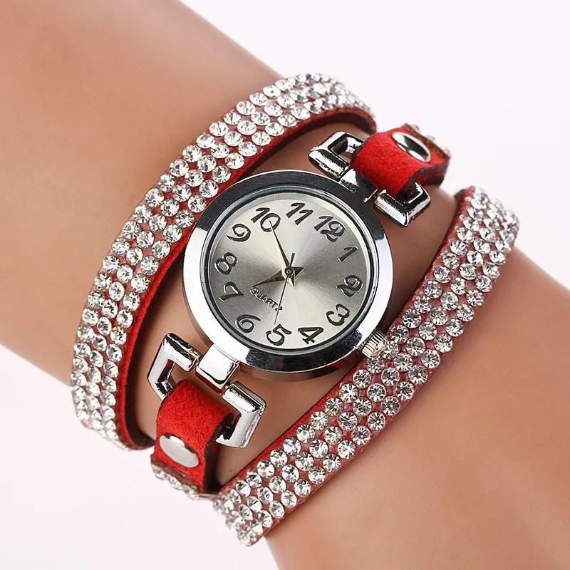 Women's Beautiful Rhinestone Bracelet Watch In 11 Colors!