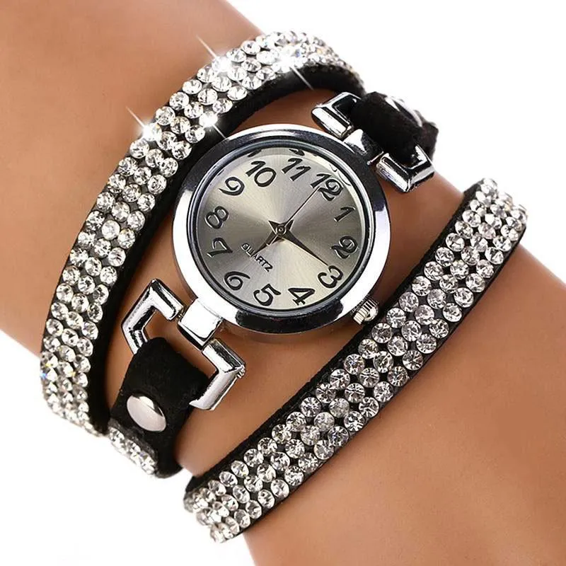 Women's Beautiful Rhinestone Bracelet Watch In 11 Colors!