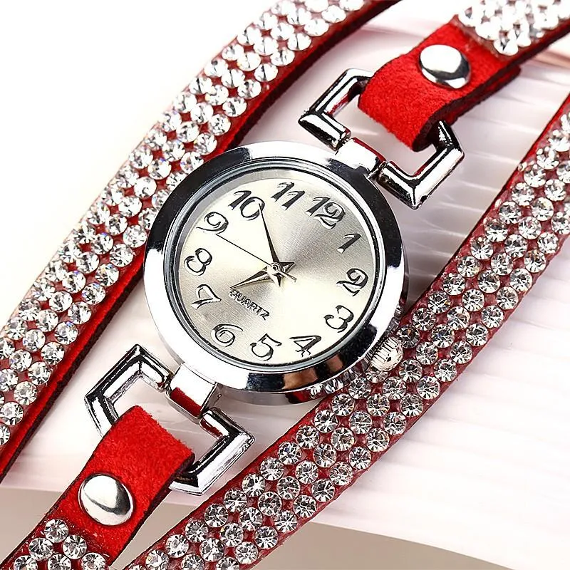 Women's Beautiful Rhinestone Bracelet Watch In 11 Colors!