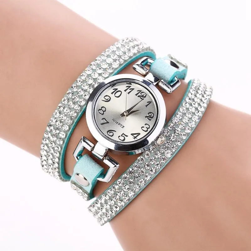 Women's Beautiful Rhinestone Bracelet Watch In 11 Colors!