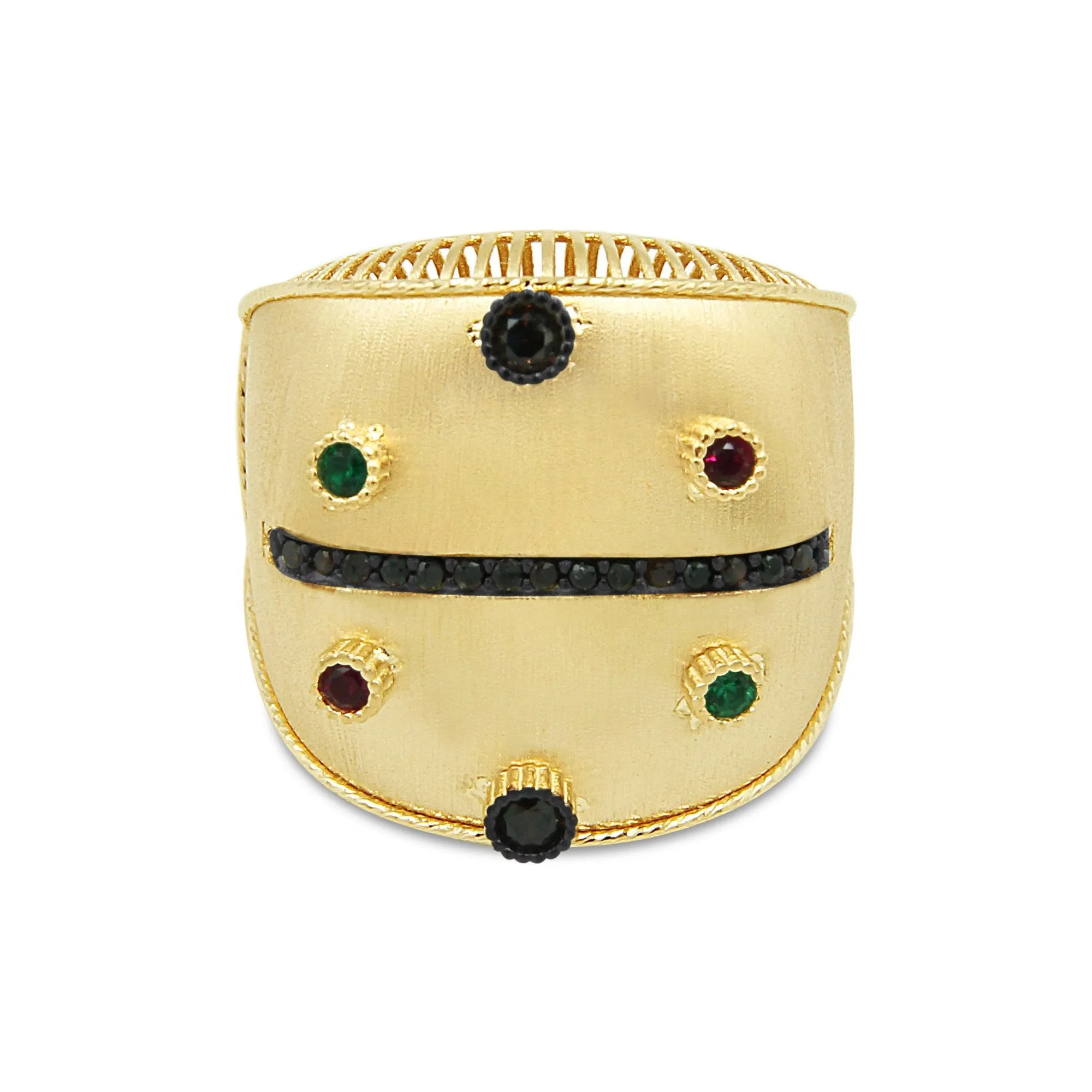 Women's Fancy big look ring in 14K