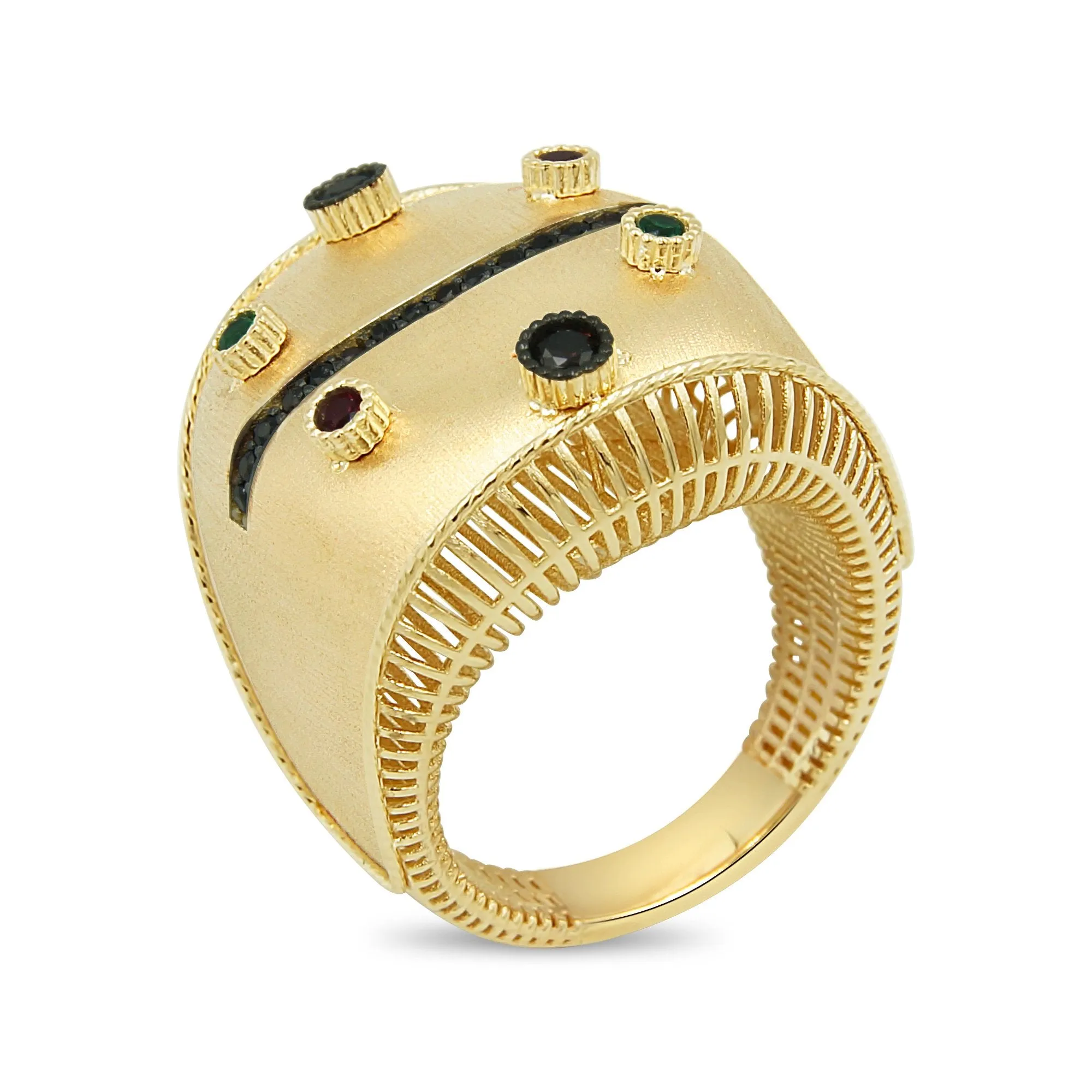Women's Fancy big look ring in 14K