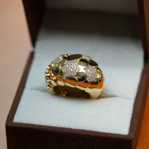 Women's Fancy big look ring in 14K