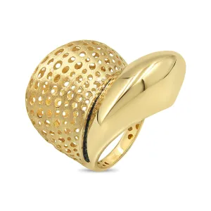 Women's Fancy big look ring in 14K