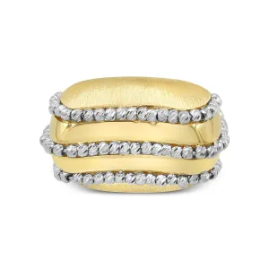 Women's Fancy big look ring in 14K