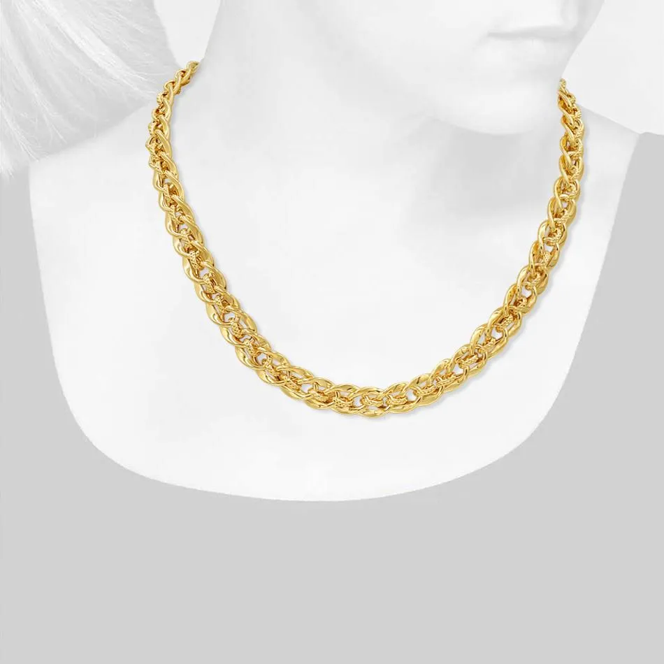 Women's Fancy Necklace & Bracelet Set in 10Kt Gold