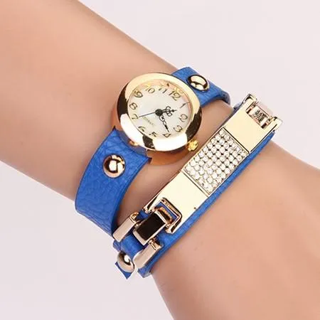 Women's Fashion Bling Watch With 10 Colors