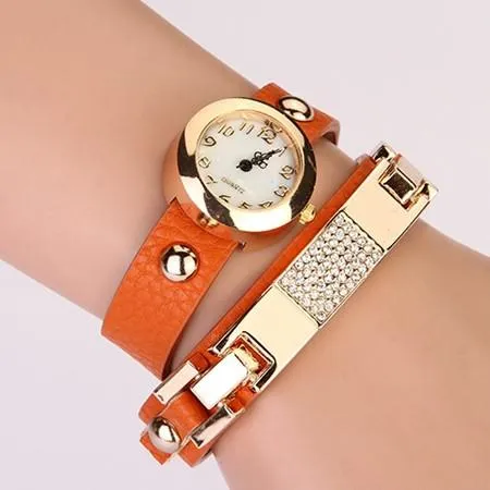 Women's Fashion Bling Watch With 10 Colors