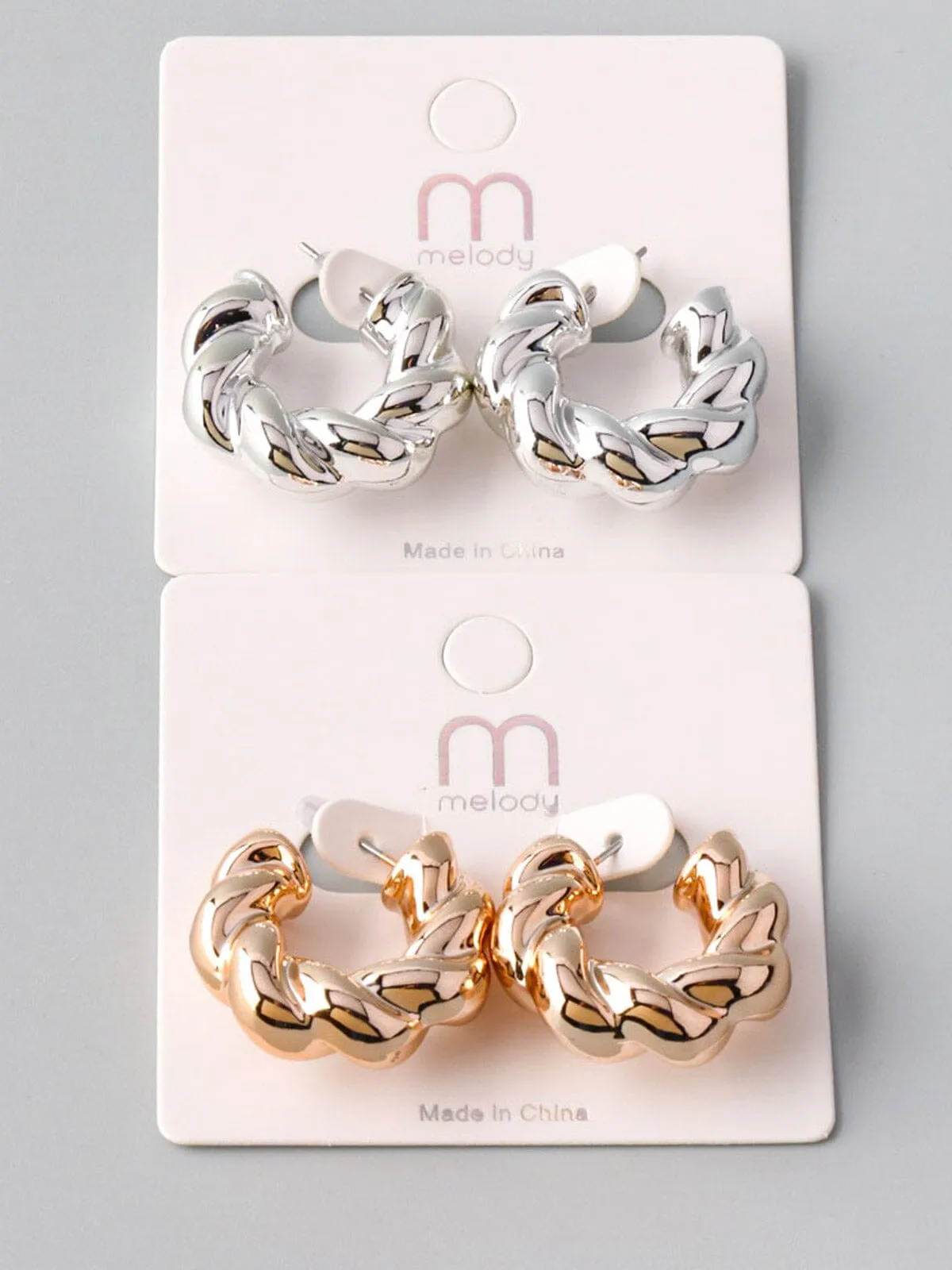 WOMEN'S FASHION GOLD & SILVER EARRINGS