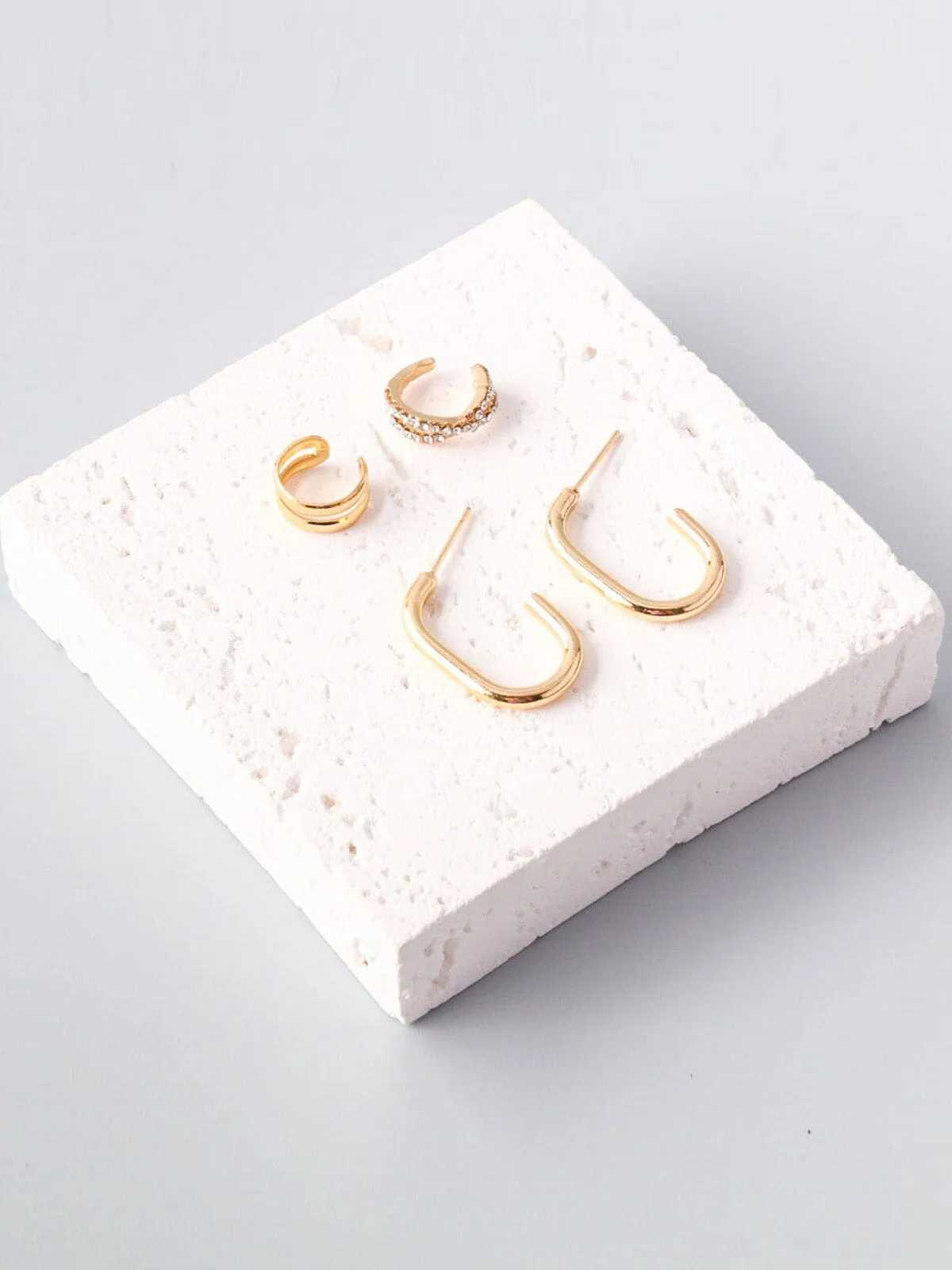 WOMEN'S FASHION GOLD & SILVER EARRINGS