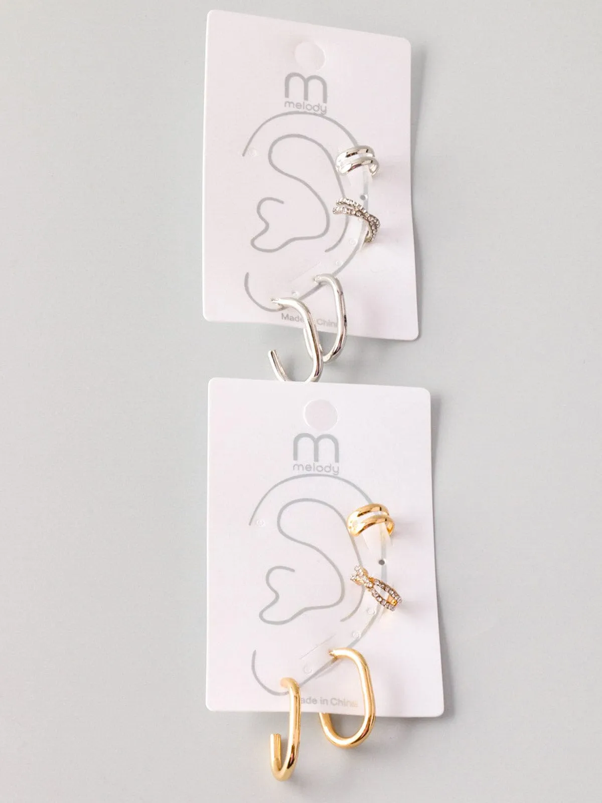 WOMEN'S FASHION GOLD & SILVER EARRINGS