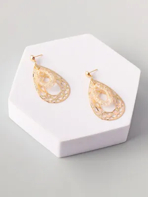 WOMEN'S FASHION GOLD & SILVER EARRINGS