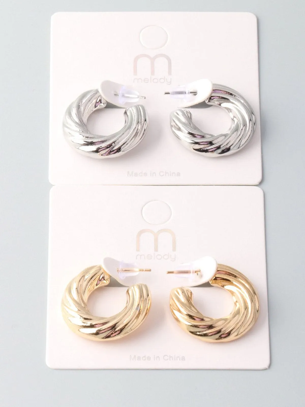 WOMEN'S FASHION GOLD & SILVER EARRINGS