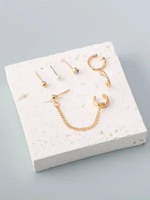 WOMEN'S FASHION GOLD & SILVER EARRINGS