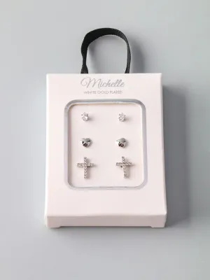 WOMEN'S FASHION SILVER MULTI EARRINGS