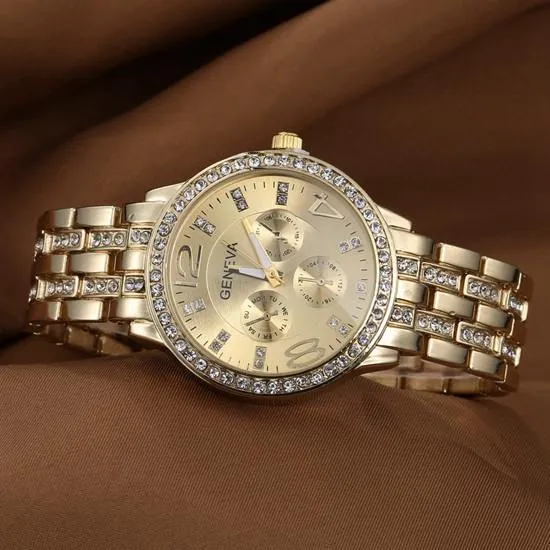 Women's Flashy Luxury Watch With 3 Colors