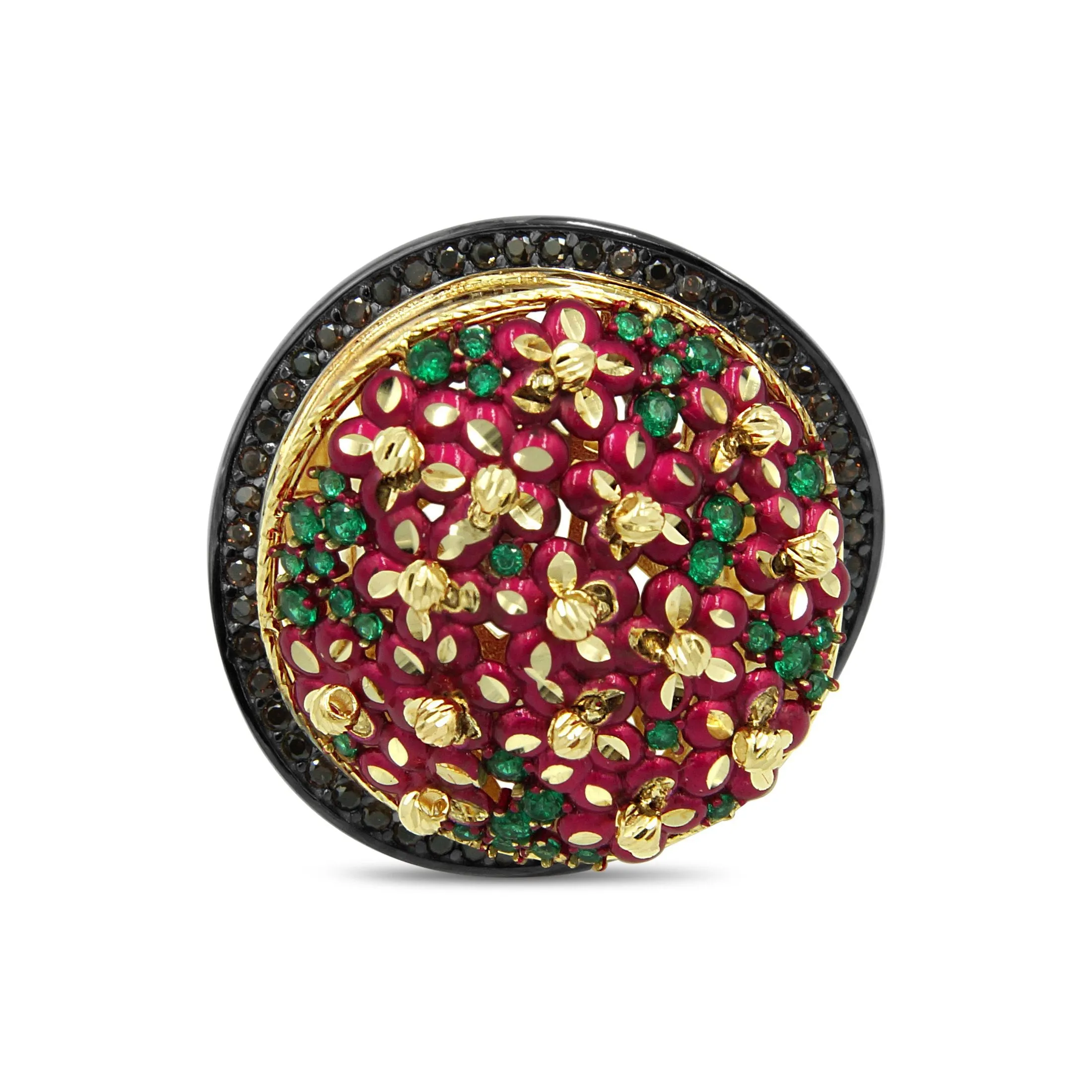 Women's Floral Big look Fancy ring in 14K