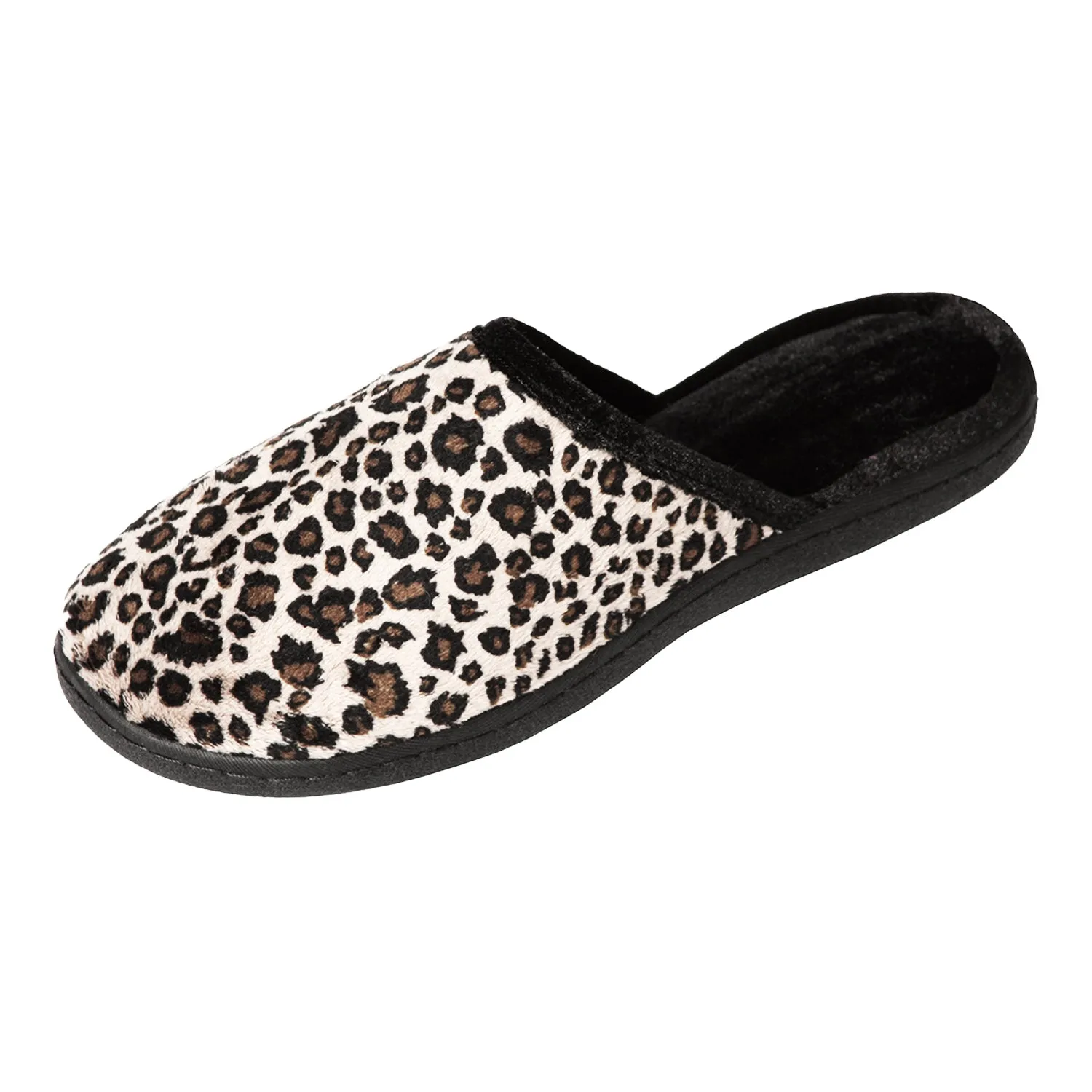 Women's Leopard Upper Slipper