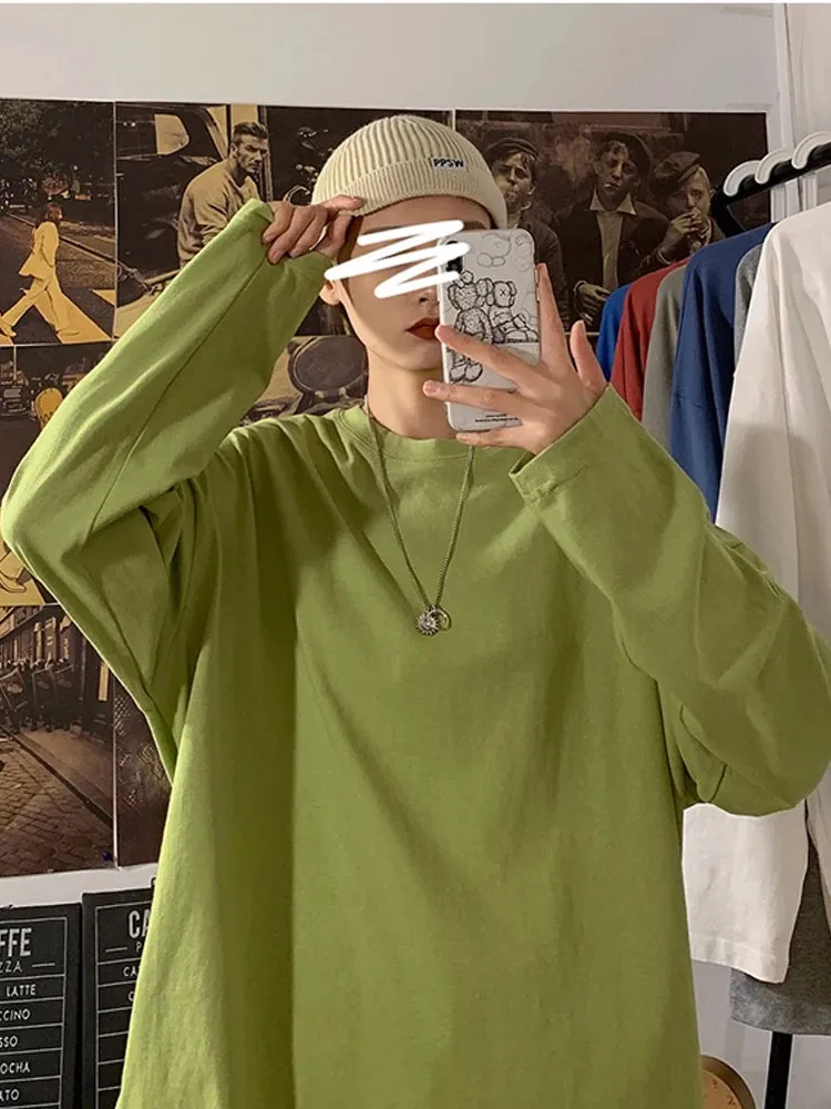 Women's Long Sleeve T-Shirt Oversized Tee Shirt Casual O-Neck Shirt