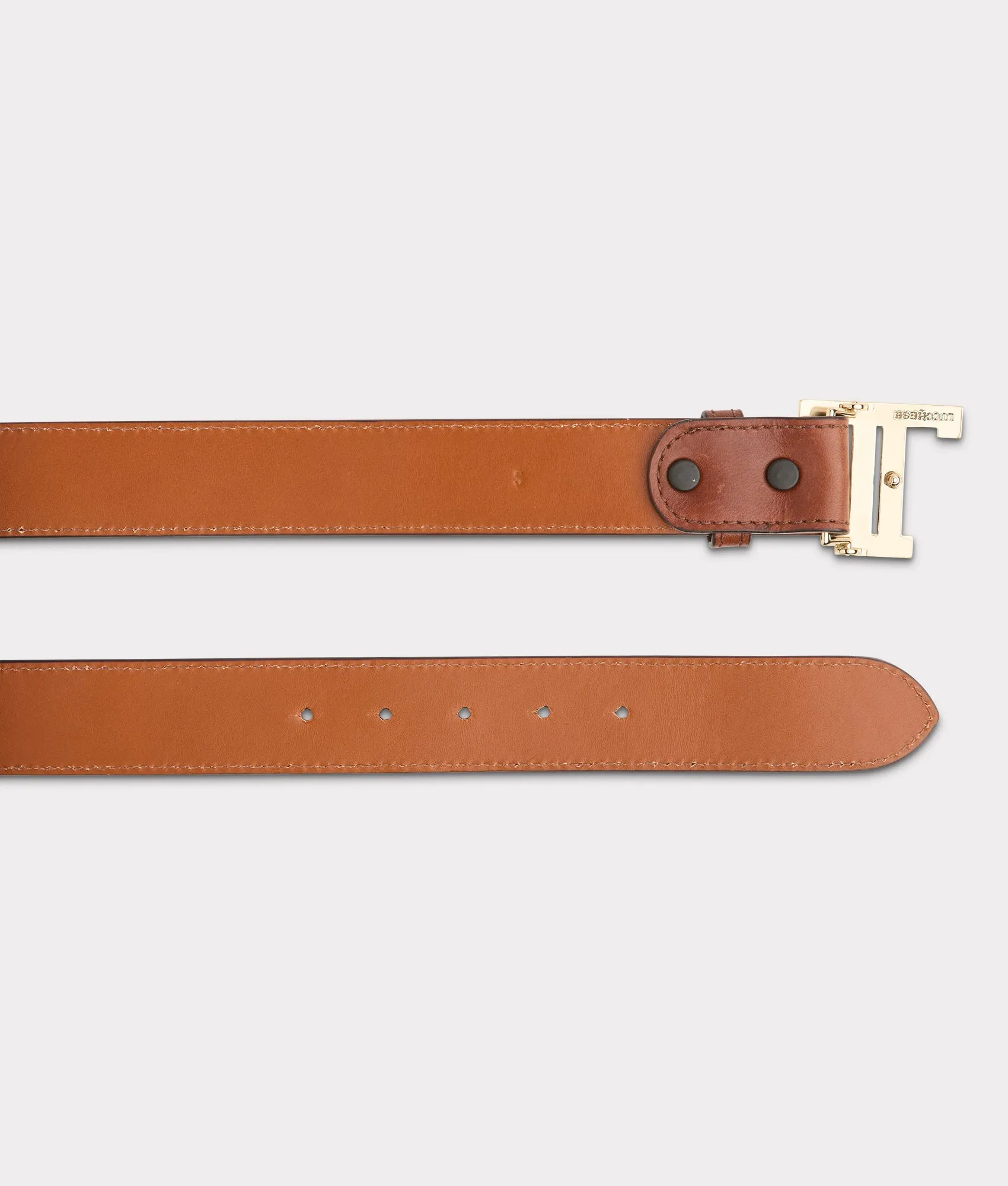 Women's Mirrored L Belt :: Tan