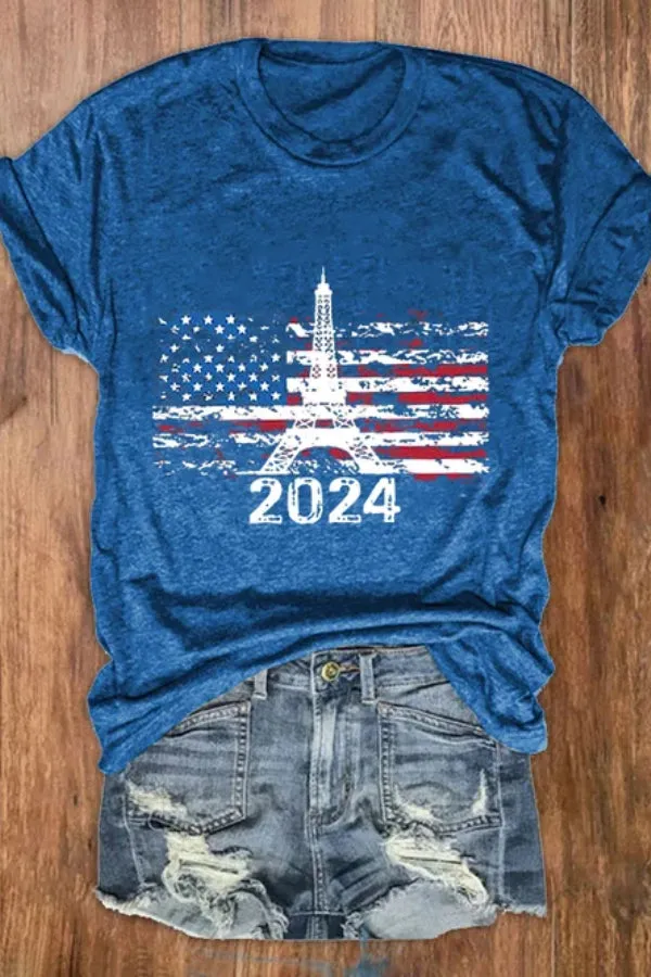 Women's Paris 2024 Olympics Games Team USA Casual Tee