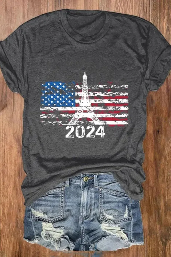 Women's Paris 2024 Olympics Games Team USA Casual Tee
