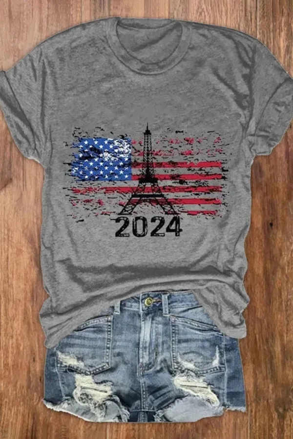 Women's Paris 2024 Olympics Games Team USA Casual Tee