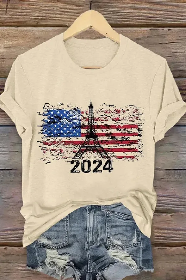Women's Paris 2024 Olympics Games Team USA Casual Tee