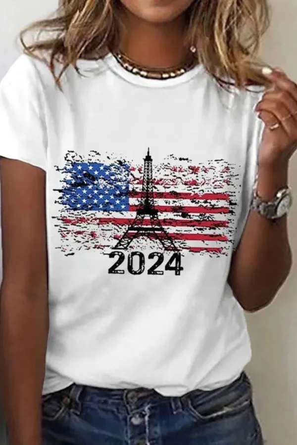 Women's Paris 2024 Olympics Games Team USA Casual Tee