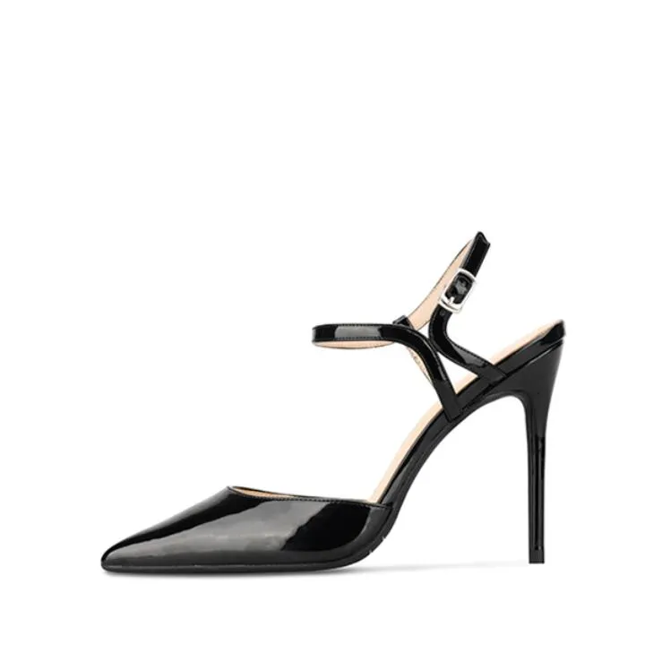 Women's Petite Pointed Patent High Heel Shoes ES53