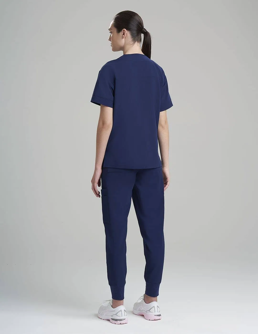 Womens Pro Scrub Top - Navy
